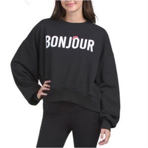 NWT Cinq A Sept Bonjour Beret Pullover Sweatshirt.  Medium‎